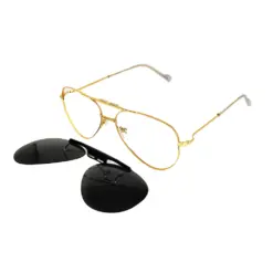 Golden Turban Fit Clip-on Eyeglasses at chashmah