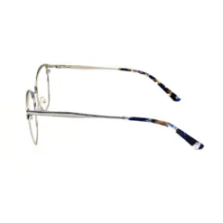 Silver Blue Modern Eyeglasses at chashma