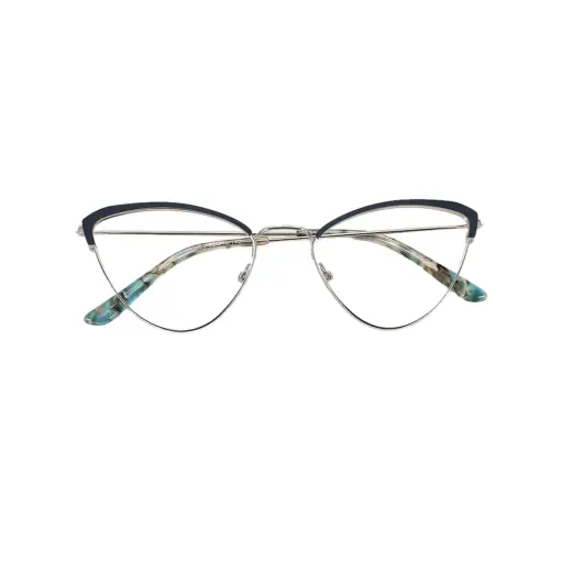 Silver Cat-eye Metal Eyewear online at chashmah