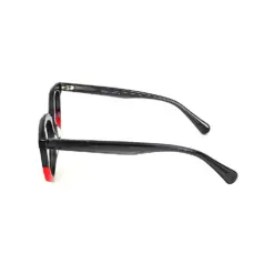 Black Bold Round Eyeglasses at chashma