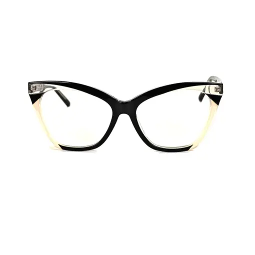 Black Bold Cat-eye Eyeglasses at chashmah