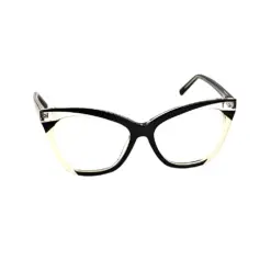 Black Bold Cat-eye Eyeglasses at chashmah