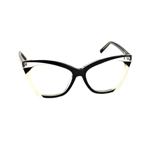 Black Bold Cat-eye Eyeglasses at chashmah