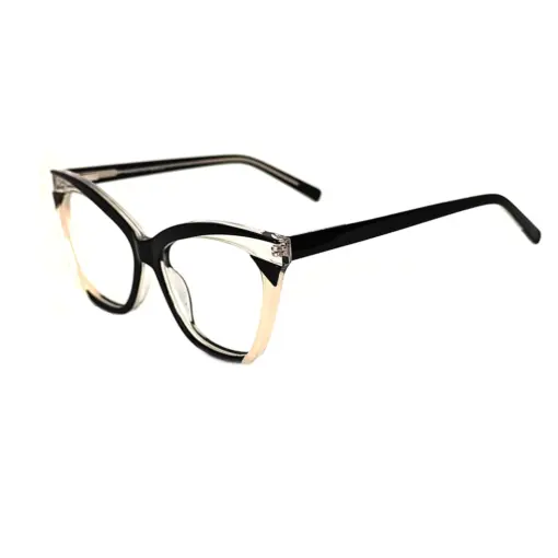 Black Bold Cat-eye Eyeglasses at chashmah