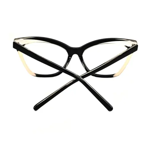 Black Bold Cat-eye Eyeglasses at chashmah
