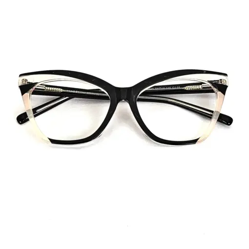 Black Bold Cat-eye Eyeglasses at chashmah