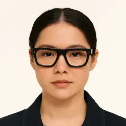 Black Bold Fashion Eyeglasses at chashmah