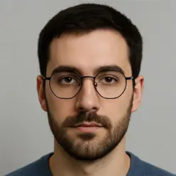 Brown Hexxa Modern Eyeglasses
