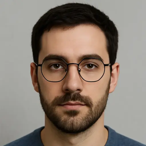 Brown Hexxa Modern Eyeglasses