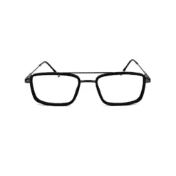 Black Stylish Compact Eyeglasses at chashmah