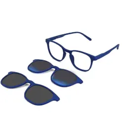 Blue Switch Clip-on Eyeglasses at chashmah.com