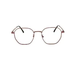 Brown Metal Modern Eyeglasses at chashma