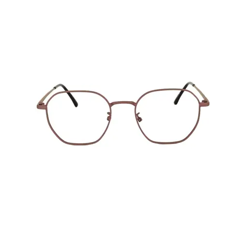 Brown Metal Modern Eyeglasses at chashma