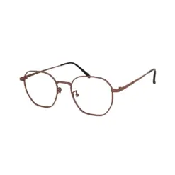 Brown Metal Modern Eyeglasses at chashma