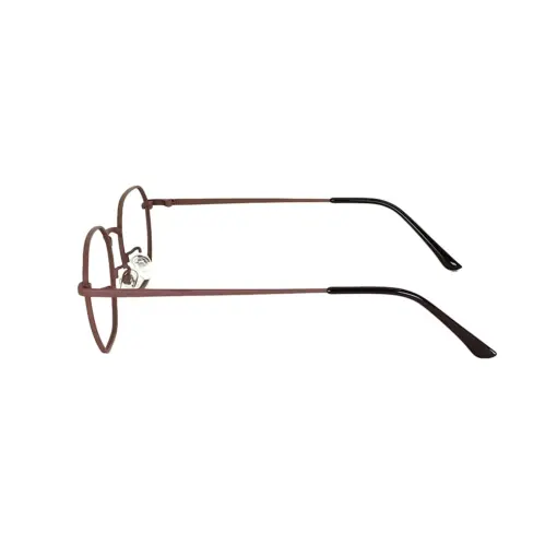 Brown Metal Modern Eyeglasses at chashma