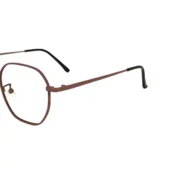 Brown Metal Modern Eyeglasses at chashma