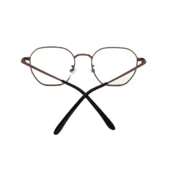 Brown Metal Modern Eyeglasses at chashma