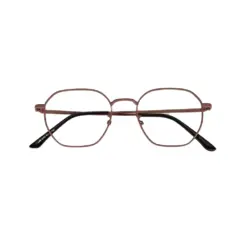 Brown Metal Modern Eyeglasses at chashma