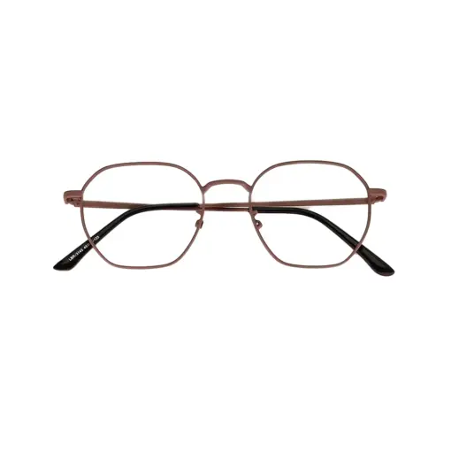 Brown Metal Modern Eyeglasses at chashma