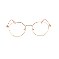 Gold Hexxa Modern Eyeglasses at chashma