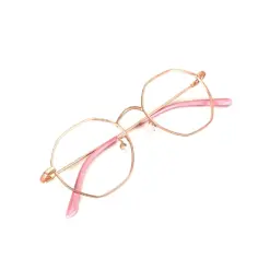 Gold Hexxa Modern Eyeglasses at chashma