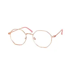 Gold Hexxa Modern Eyeglasses at chashma
