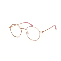 Gold Hexxa Modern Eyeglasses at chashma