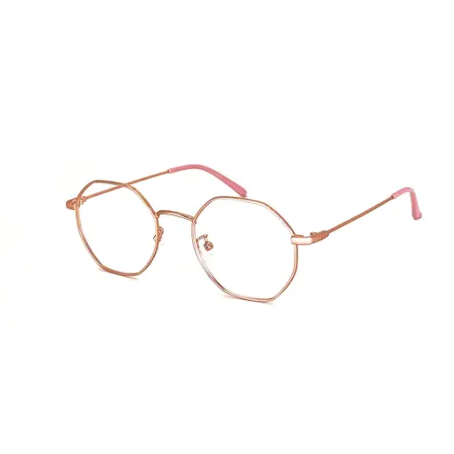 Gold Hexxa Modern Eyeglasses at chashma