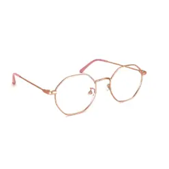 Gold Hexxa Modern Eyeglasses at chashma
