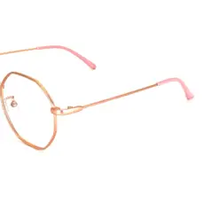 Gold Hexxa Modern Eyeglasses at chashma