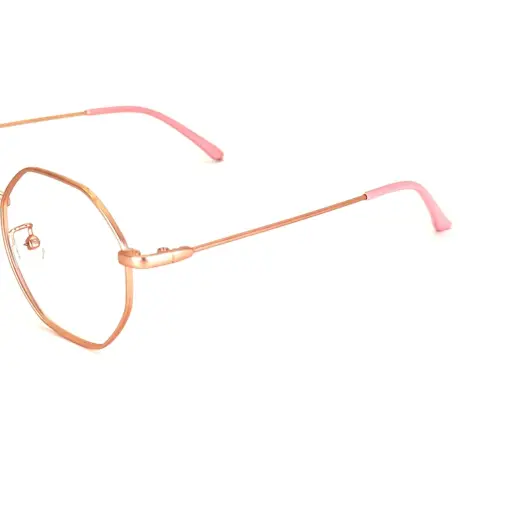 Gold Hexxa Modern Eyeglasses at chashma