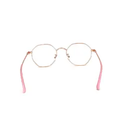 Gold Hexxa Modern Eyeglasses at chashma