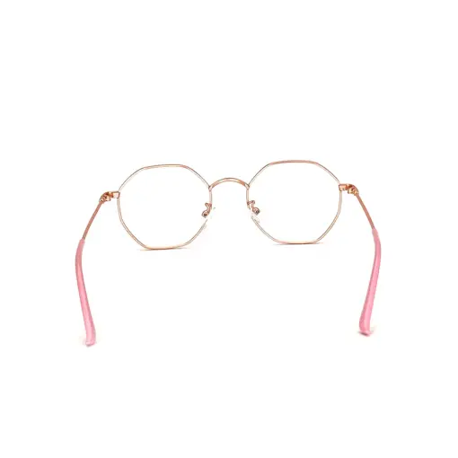 Gold Hexxa Modern Eyeglasses at chashma