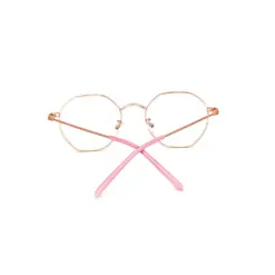 Gold Hexxa Modern Eyeglasses at chashma
