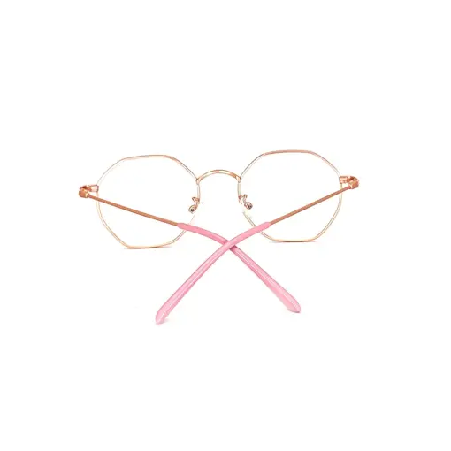 Gold Hexxa Modern Eyeglasses at chashma