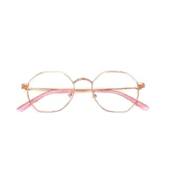 Gold Hexxa Modern Eyeglasses at chashma