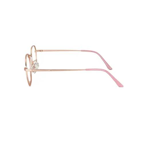 Golden Metal Modern Eyeglasses at chashma