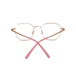 Golden Metal Modern Eyeglasses at chashma