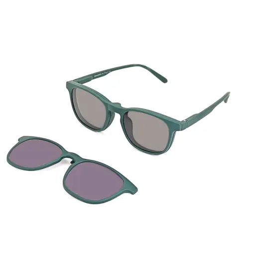 Green Switch Clip-on Eyeglasses at chashmah