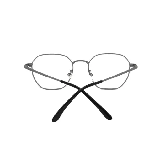 Grey Metal Modern Eyeglasses at chashma