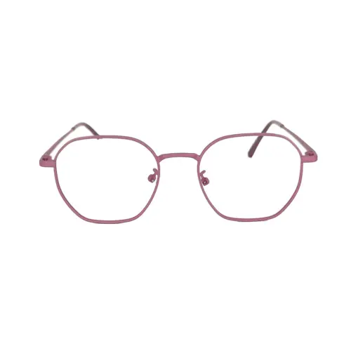 Mauve Metal Modern Eyeglasses at chashma