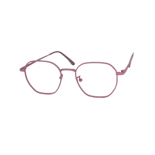 Mauve Metal Modern Eyeglasses at chashma