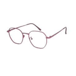 Mauve Metal Modern Eyeglasses at chashma
