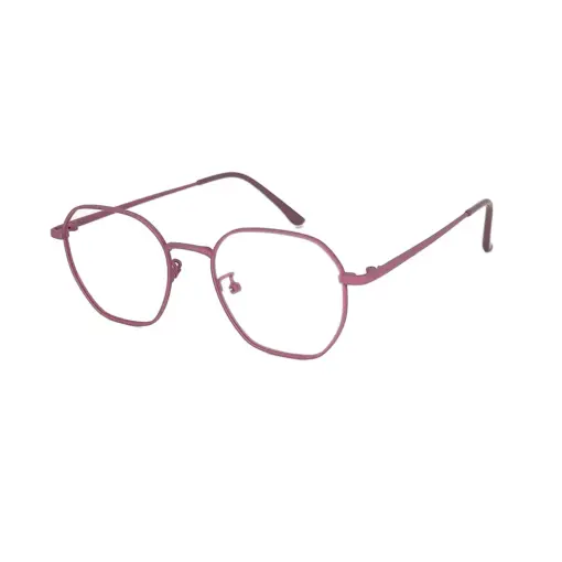 Mauve Metal Modern Eyeglasses at chashma