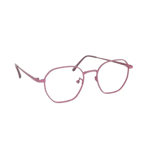 Mauve Metal Modern Eyeglasses at chashma