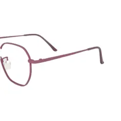 Mauve Metal Modern Eyeglasses at chashma