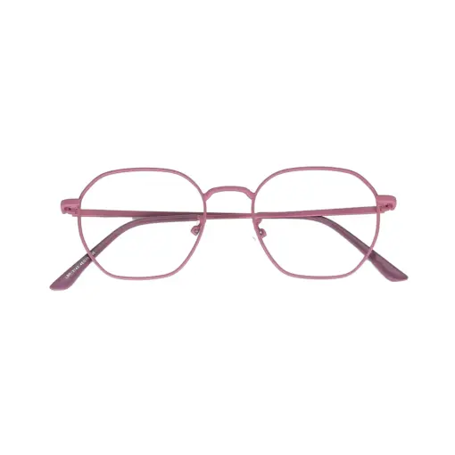 Mauve Metal Modern Eyeglasses at chashma