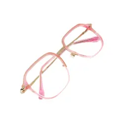 Pink Metal Women Eyeglasses at chashmah