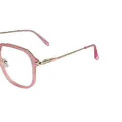 Pink Metal Women Eyeglasses at chashmah
