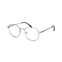 Silver Metal Modern Eyeglasses at chashma